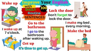 📢 Improve Your English Speaking Skills with 100 Daily Routine Sentences! 🗣️✨