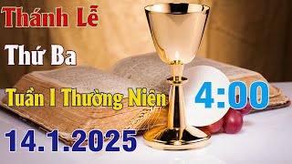 Thánh lễ trực tuyến Hôm nay | Thứ Ba Tuần I Thường Niên | 14 /1/2025 Trực Tiếp Thánh Lễ