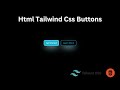 Simple Html Tailwind CSS Transparent Button | Html Tailwind Button Hover Effect