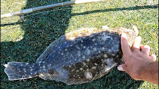 Windy Day Surf Fishing for Keeper Fluke / Summer Flounder