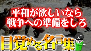 日本人が嫌う戦争の名言集【偉人の爆弾コメント】世界の戦略