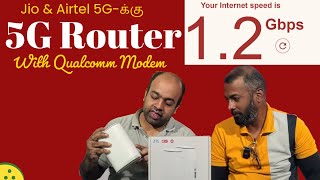 Unlocked 5G Router for Airtel or Jio 5G - ZTE MC801A Demo