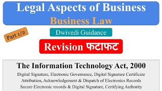 The Information Act, 2000 | Digital Signature Certificate | Certifying Authority | E Governance