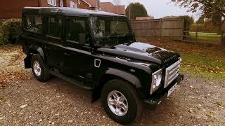 motodrome 2009 59 land rover defender 110 TDCi XS Station Wagon 7 seat for sale walkaround