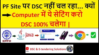 EPFO DSC Setting | PF JAVA Setting |PF DSC Signer Utility Download  Process 2024 #epfo #dsc