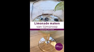 Stadstuinieren - Recept: Limonade van Tijmsiroop