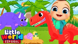 ¡Bebé Juan Conoce A Los Dinosaurios! | Canciones Infantiles para Aprender | Little World en Español
