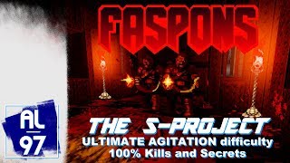 [DOOM II] THE S-PROJECT.wad (Faspons mod, Ultimate Agitation difficulty, 100% Kills \u0026 Secrets)