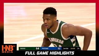 Milwaukee Bucks vs Detroit Pistons 1.13.21 | Full Highlights