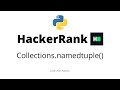 Collections.namedtuple()  || HackerRank Solution