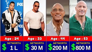 Dwayne Johnson Net Worth Evolution 1972 2025 From 0 To 800 Million