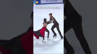 Madison Chock & Evan Bates set the ice on fire with their passionate Flamenco! 🔥💃