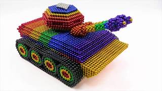 DIY   How To Make Rainbow Tank with Magnetic Balls   Super Magnet Balls