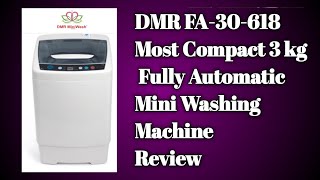 DMR FA-30-618 Most Compact 3 kg Fully Automatic Mini Washing Machine  Review