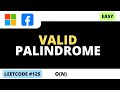 Leetcode 125  - Valid Palindrome - Python