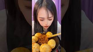 Fast Eating Challenge ( 10 eggs, 2 lb ramen in 20 seconds ) | #asmr #food #shorts