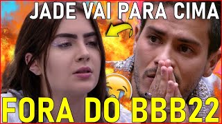 BBB22:BOMBA! Jade vai para cima de Arthur e promete tirar ele do BBB após vencer PROVA do LIDER..