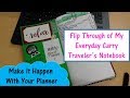 Flip Through of My Everyday Carry Traveler's Notebook With Bullet Journal Insert