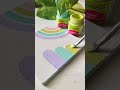 paint with me 🎨🖌️ abstract mini canvas painting ✨✨ art shorts colors drawing pastel