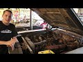 ABANDONED Dodge Challenger Rescued After 35 Years Part 2 Engine Removal