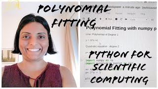 Polynomial fitting | Polyfit | Scientific computing with Python