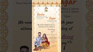Caricature Wedding Invitations Indian | Caricature Wedding Invite | WhatsApp wedding invitation 2023
