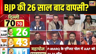 Delhi Exit Poll 2025: BJP की 26 साल बाद वापसी या केजरीवाल की फिर लॉटरी | Hindi Debate | News18 India