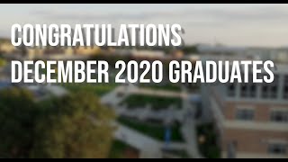 Congratulations December 2020 Graduates