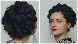 How To Do a Halo {Crown} Braid Tutorial || Easy ||Коса вокруг головы своими руками