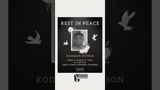 Roderick Hutson | Funeral Service Announcement #ObituariesBB #Obituaries #bb #ObituariesBarbados