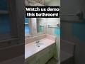 Watch us demo this bathroom for a new Bathroom Remodel  #bathroomremodel #socal #homeimprovement