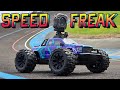 How FAST is it?JIUSI PT14R Brushless 3s RC Monster Truck Speed Tested - ROG1 Clone?