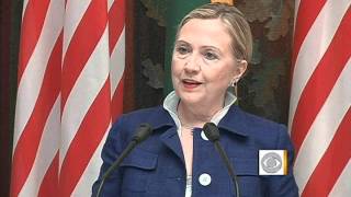 Hillary Clinton chides Syria, warns of resistance