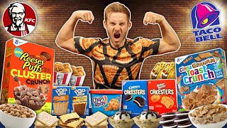 THE AMERICAN JUNK FOOD FACE OFF! (12,000+ Calorie Food Challenge)