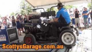 Crazy V8 LAWN MOWER Hits the Dyno