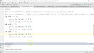 The Basics - Python 3: elif statements