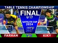 FINAL Farhan SATELITE 🆚 Kiky SATELITE Table Tennis Championship Men's Single U 17 Satelite Cup 2024