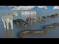 Prehistoric Beast Size Comparison | 3d Animation Comparison | Prehistoric Beast Real ScaleComparison