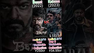 Beast V/s Kabzaa Movie box office collection comparison