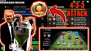 Mastering Manager Mode: 4-3-3 Attack Tactics to Reach FC Champion🔥‼️