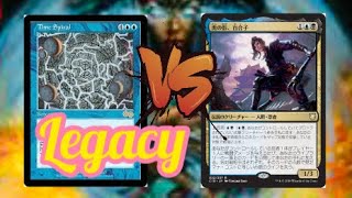 【mtg】レガシー対戦　青単ハイタイドVS青黒忍者