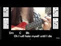 Lady Gaga - Dope (Ukulele Tutorial/ Ukulele Chords Playing Demonstration)