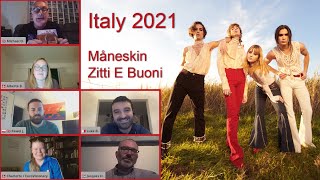 🇮🇹 Måneskin - Zitti E Buoni | Italy 2021 | Eurovision Fan Panel reactions