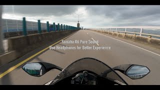 [Pure Sound 4K] | YAMAHA R6 | It‘s drizzling outside | POV Sound | Akrapovic Exhaust | ASMR