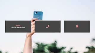 Responsive Contact Info Section Using HTML \u0026 CSS