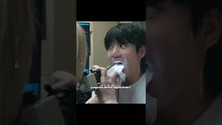 Jungkook getting his throat check up \