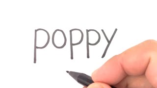 POPPY PLAYTIME ,VERY EASY , How to turn words POPPY into poppy game from poppy playtime