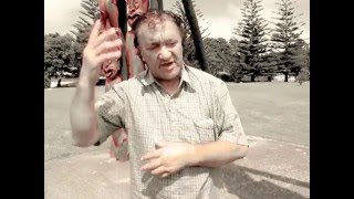 Jaymie and me record Te Tii Marae in Waitangi 9 March 2016