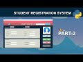 Student Registration System with Database Using Python | GUI Tkinter Project - Part 2