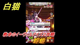 白猫　救命のイーヴィルアイズ２攻略　蜉蝣　ガチャキャラ　フーシャ（剣）ハルジオン（魔）リンド（変）　＃２６　【白猫プロジェクト】